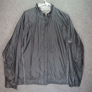 Walter Hagen 11 Golf - Zip Up Windbreaker and Rain Jacket - Black - Size Medium